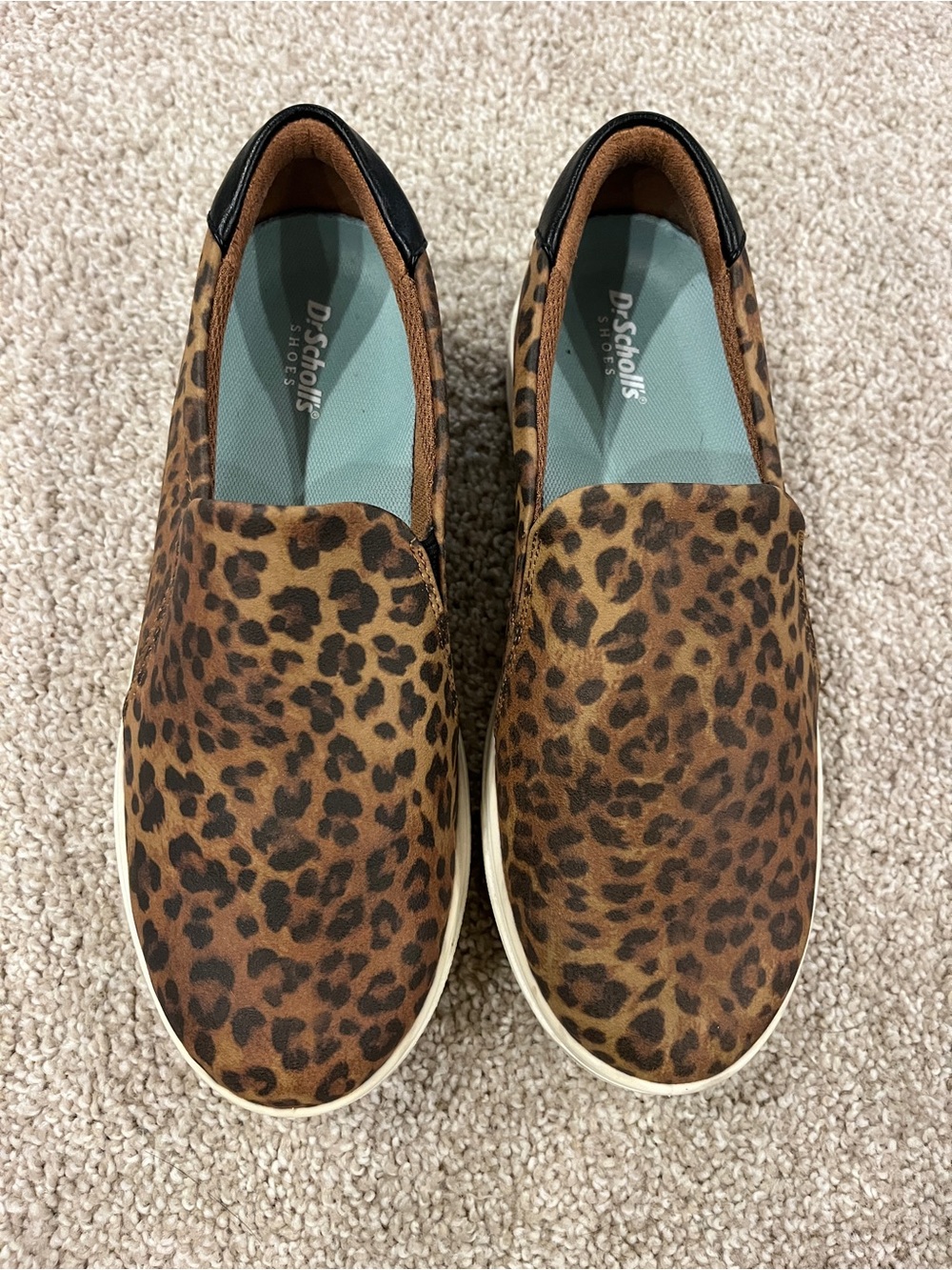 Dr. Scholl's Brown Leopard Print Slip-On Shoes
